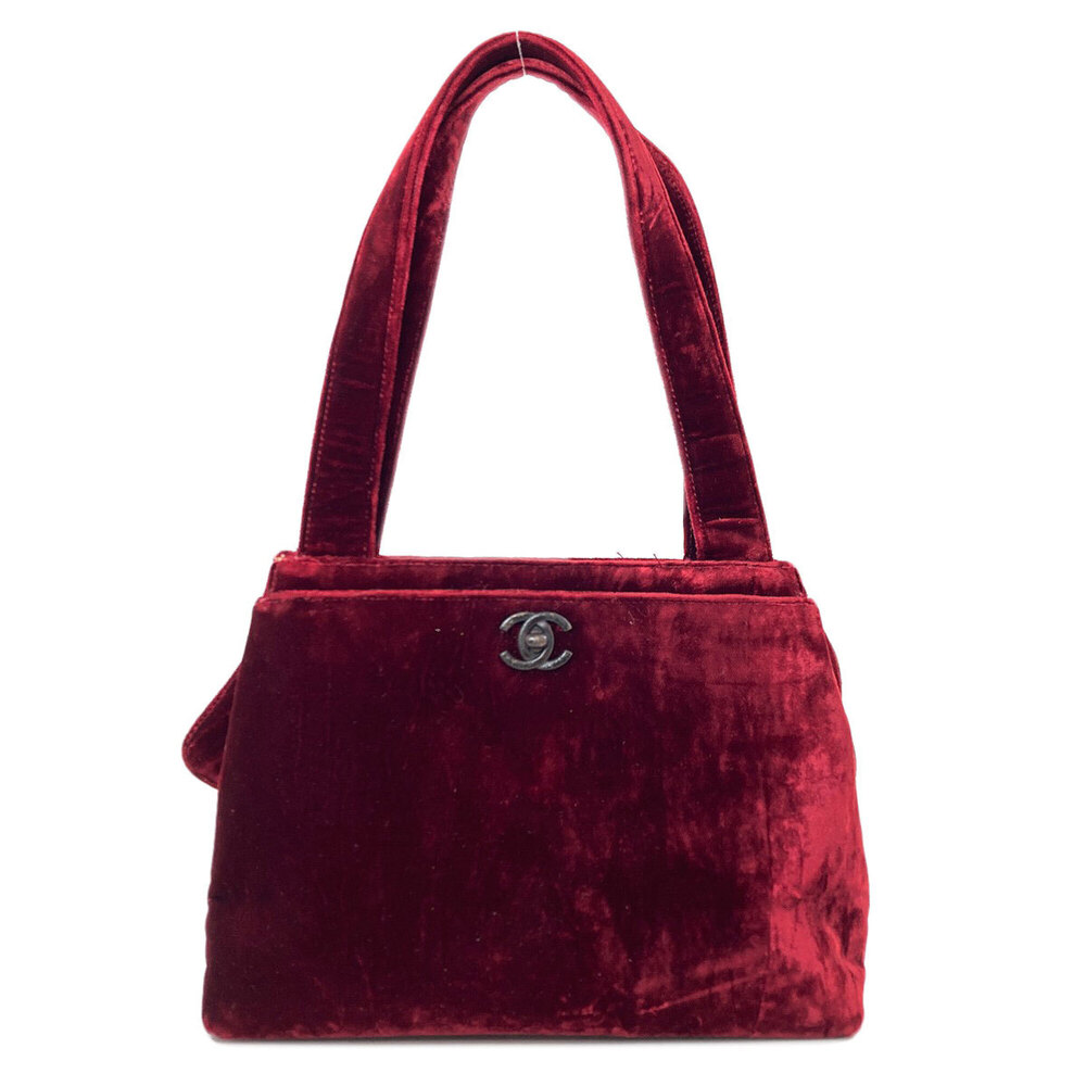 Chanel Coco Mark Tote Bag, Velour, Women's CHANEL